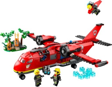 LEGO CITY BLOCKS FIRE ПОЖАРНЫЙ СПАСАТЕЛЬНЫЙ САМОЛЕТ ПОДАРОК ​​ДЛЯ ДЕТЕЙ 6, 7, 8 ЛЕТ
