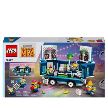 LEGO Minions 75581 Злодей я 4 75581 Мимони и автобус для музыкальной вечеринки