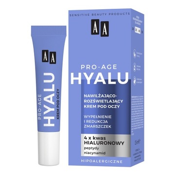 AA Hyalu Pro Age Nawilżająco Rozświetlający Krem pod Oczy 15ml