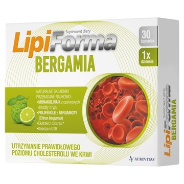 LipiForma BERGAMIA 30 kapsułek na cholesterol