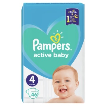 Pampers Підгузки Active Baby 4 Maxi 9-14 кг 46 шт.