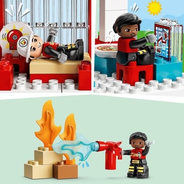 DUPLO блокирует 10970 Пожарную часть и вертолет