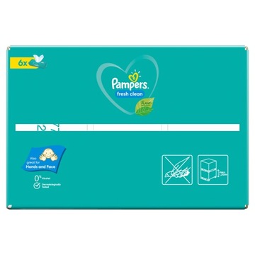 САЛФЕТКИ PAMPERS FRESH CLEAN 480 ШТ 6x80