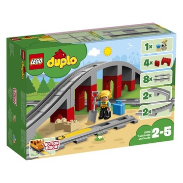 LEGO Duplo 10872 Железнодорожные пути и виадук для поездов 2+