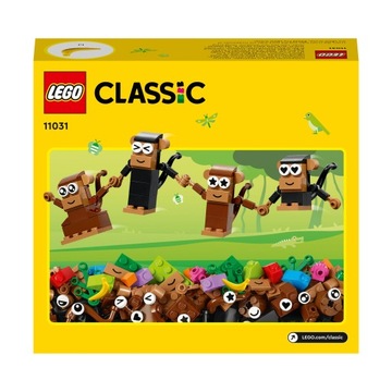 LEGO Classic 11031 Креативные обезьянки в джунглях 135 кубиков 5+