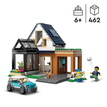 LEGO CITY СЕМЕЙНЫЙ ДОМ СЕМЕЙНЫЙ ЭЛЕКТРОМОБИЛЬ СОБАКА ДОМ 462EL