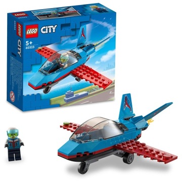 LEGO City 60323 Каскадерский самолет Реактивный пилотаж 59 кубиков 5+