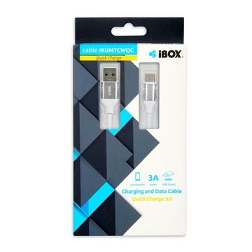 iBOX Ikumtcwqc USB-кабель быстрой зарядки 3.0, TYPE-C