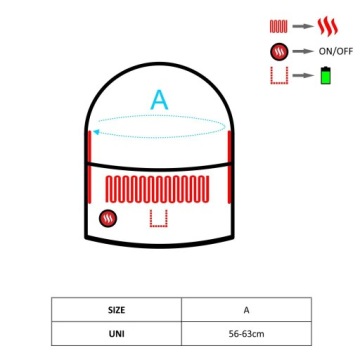 Glovii Капюшон с подогревом универсальный размер: UNI