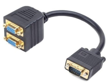 Разветвитель VGA-VGA x2 (15M/15F) Gembird (0,2 м)