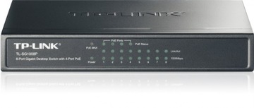 TP-Link TL-SG1008P 8-портовый гигабитный коммутатор с 4 портами PoE