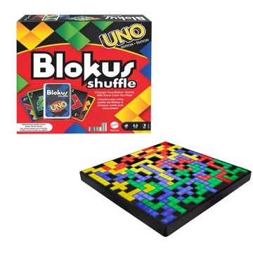 GRA RODZINNA BLOKUS SHUFFLE EDYCJA Z KARTAMI UNO