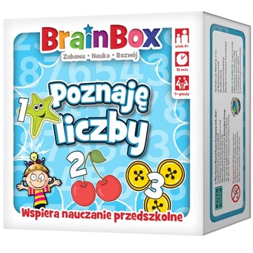 Rebel Gra Edukacyjna dla dzieci BrainBox - Poznaję liczby Quiz matematyczny