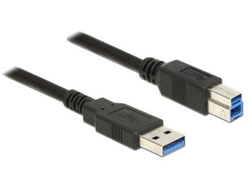 Kabel DELOCK 85070 USB 3.0 AM-BM 5m Czarny
