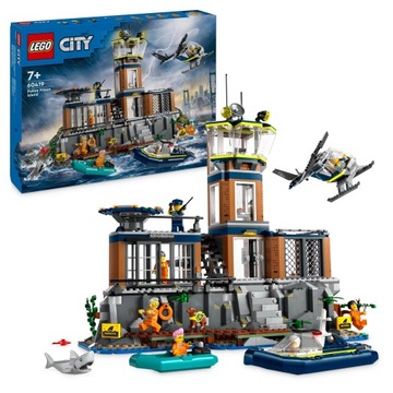 KLOCKI LEGO CITY POLICJA Z WIĘZIENNEJ WYSPY ŁODZIE PREZENT DLA 7,8,9 LATKA