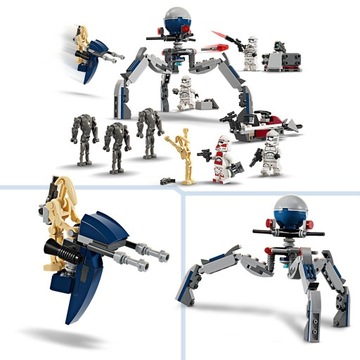 LEGO Star Wars 75372 Боевой набор с армейским солдатом-клоном и боевым дроидом