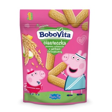 BoboVita Печиво Peppa Pig пшенично-спельтові яблуко персик 150 г