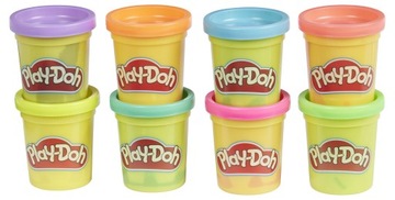 Тесто для лепки HASBRO PLAY-DOH, 8 упаковок, неон E5063