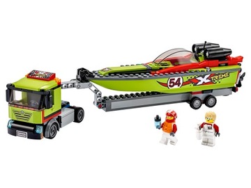 LEGO - CITY - TRANSPORTER ŁODZI WYŚCIGOWEJ - 60254