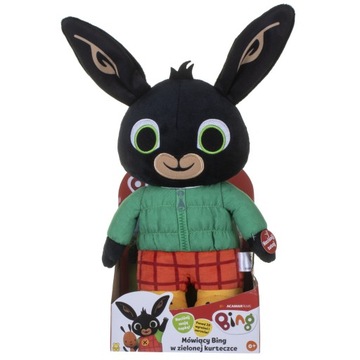 Bing KRÓLICZEK MÓWIĄCY w zielonej kurteczce MASKOTKA INTERAKTYWNA