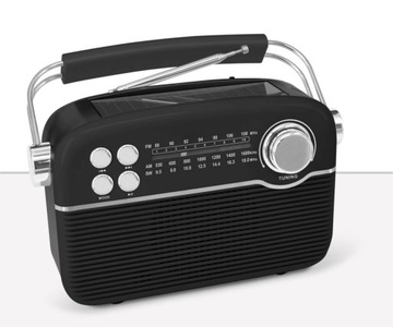 Радио MANTA RDI916 Solar Черный и серебристый