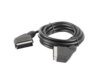 Кабель SCART Lanberg M/M 1,8 м черный