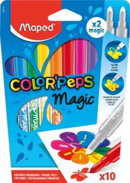 Фломастери MAPED COLOR'PEPS MAGIC 10 кол. (виставковий)