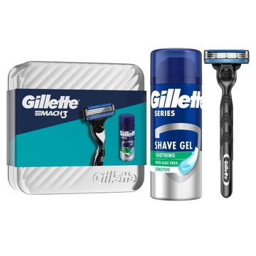 Gillette Mach3 Бритва + гель для бритья 75 мл