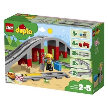 LEGO DUPLO #10872 — Железнодорожные пути и виадук + КАТАЛОГ LEGO 2024