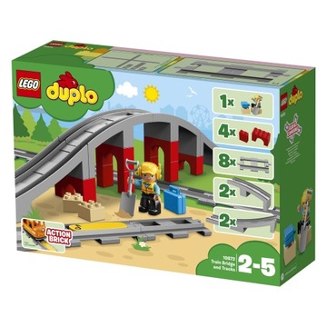 Lego DUPLO 10872 Tory kolejowe i wiadukt