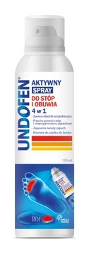 UNDOFEN aktywny spray do stóp i butów 4w1 150ml