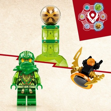LEGO NINJAGO LLOYD'S DRAGON POWER SPINJITZU ROTATION 717