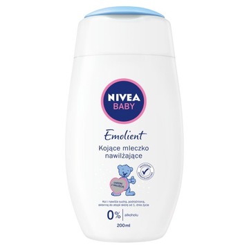 Mleczko nawilżające Nivea Baby Emolient 200ml od 1 dnia życia