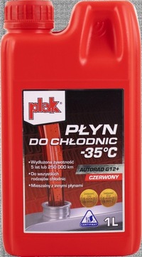 РАДИАТОРНАЯ ЖИДКОСТЬ PLAK-35C G12+ РОЗОВЫЙ КРАСНЫЙ 1л