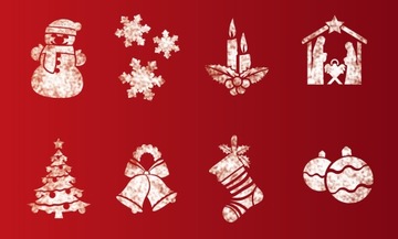 ШАБЛОНЫ ИСКУССТВЕННОГО СНЕГА А4 БОЛЬШИЕ 8 ШТ.