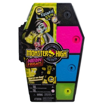 LALKA MONSTER HIGH STRASZYSEKRETY Frankie Stein seria neonowa