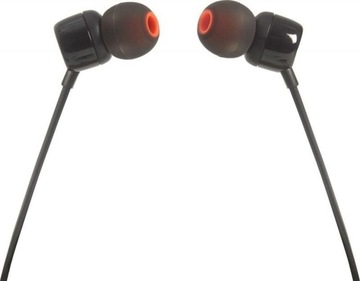 ЧЕРНЫЕ НАУШНИКИ-ВКЛАДЫШИ JBL T110 С МИКРОФОНОМ