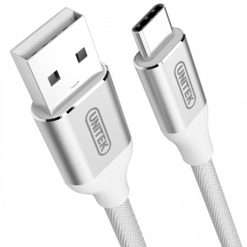 Unitek Y-C4026ASL micro USB-кабель премиум-класса 100 см, нейлон, серебристый