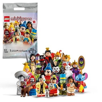 LEGO Minifigurka 71038 DISNEY 100:popularne i kultowe animowane postacie