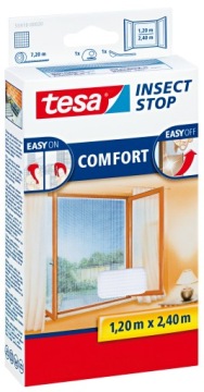Москитная сетка tesa Comfort на окно 1,2 х 2,4 м белая (без упаковки!)