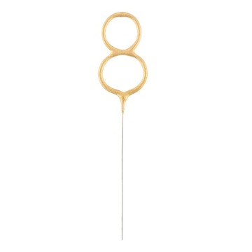 Złota cyfra 8 7,5 cm