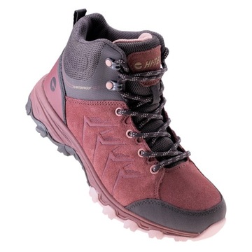 Hi-Tec buty trekkingowe damskie HELONE MID WP ciemno różowe rozmiar 39
