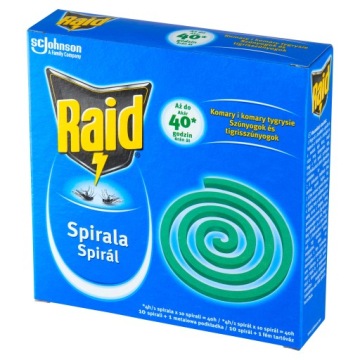 Набег инсектицидной спирали против комаров комаров