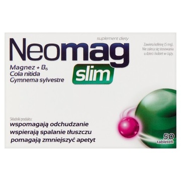 Neomag Slim,magnez+ Cola nitida+ Gymnema sylvestre
