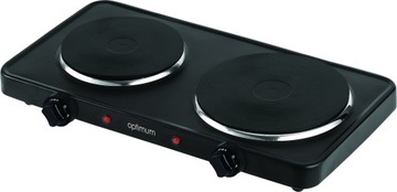 KUCHENKA ELEKTRYCZNA DWUPALNIKOWA OPTIMUM PK-2246 CZARNA