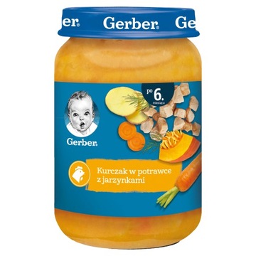 Obiadek Gerber Kurczak w potrawce z jarzynkami dla niemowląt 190 g