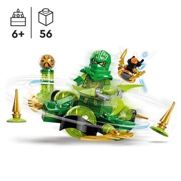 LEGO NINJAGO LLOYD'S DRAGON POWER SPINJITZU ROTATION 717