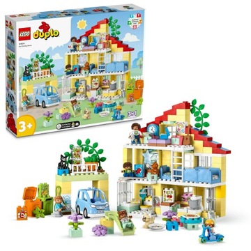 LEGO 10994 DUPLO Town Dom rodzinny 3w1 Domek dla Lalek z Samochodzikiem