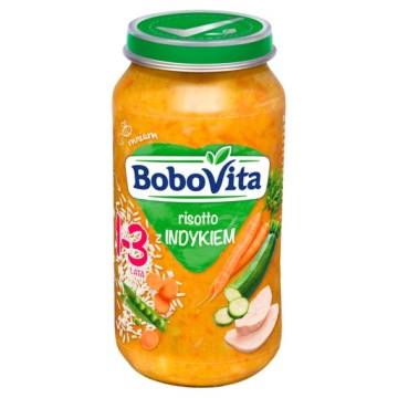 BoboVita різото з індичкою страва обід для дітей по 12 місяця 250 г
