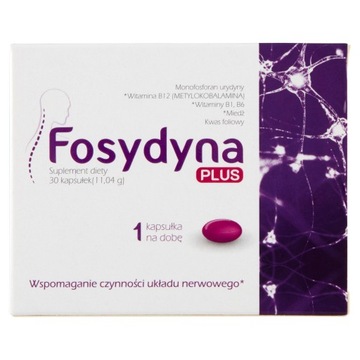 FOSYDYNA PLUS WSPOMAGA CZYNNOŚCI UKŁADU NERWOWEGO 30 KAPSUŁEK